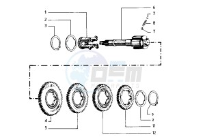 FL2 HP 50 drawing Counter shaft 4 speed