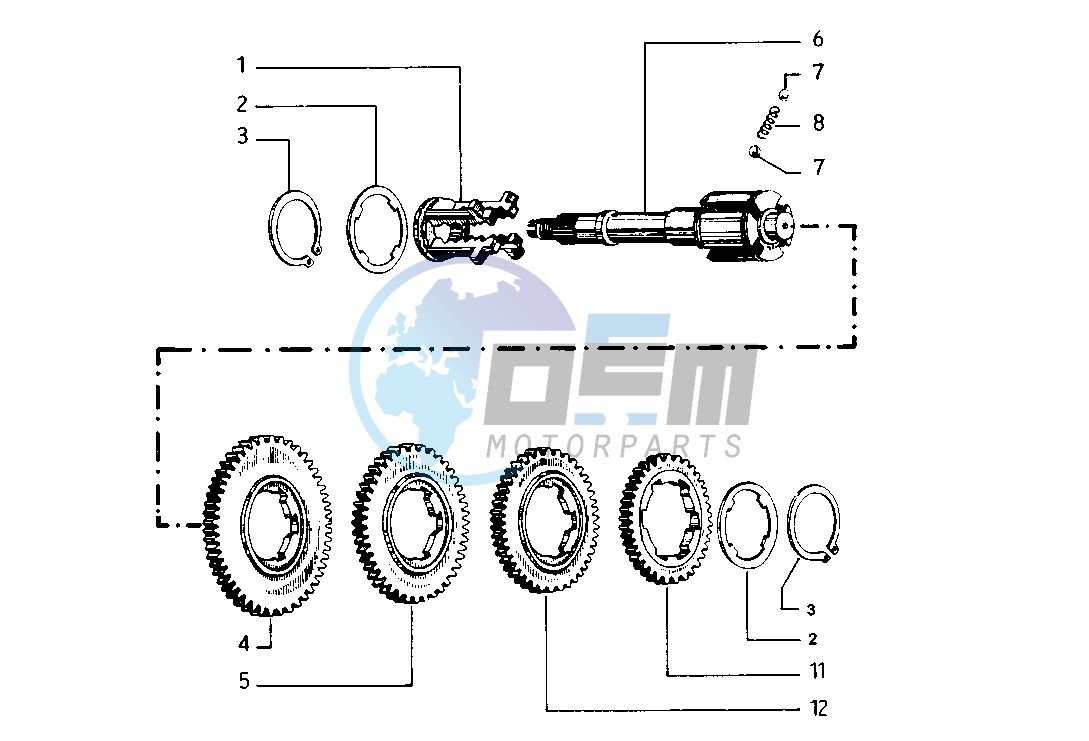 Counter shaft 4 speed