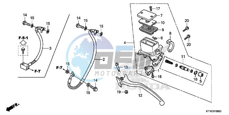 REAR BRAKE MASTER CYLINDER