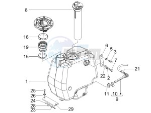 Runner 125 VX 4t Race drawing Fuel Tank