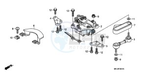 CBR600RRB drawing STEERING DAMPER