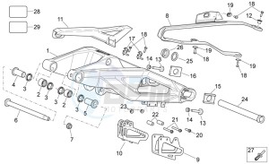 RXV-SXV 450-550 Enduro-Supermotard drawing Swing arm