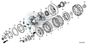 TRX420FED TRX420 Europe Direct - (ED) drawing CLUTCH