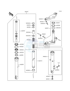 EX 250 F [NINJA 250R] (F6-F9) [NINJA 250R] drawing FRONT FORK