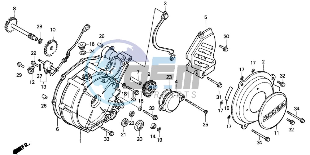 LEFT CRANKCASE COVER