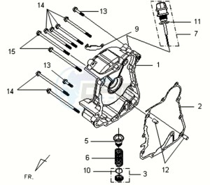 VS 125 drawing CRANKCASERIGHT