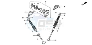 TRX200D FOURTRAX 200 drawing CAMSHAFT/VALVE