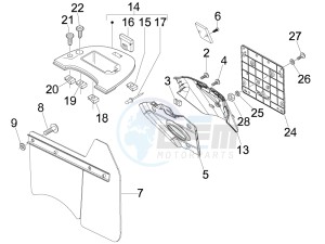 LX 50 2T D drawing Rear cover - Splash guard