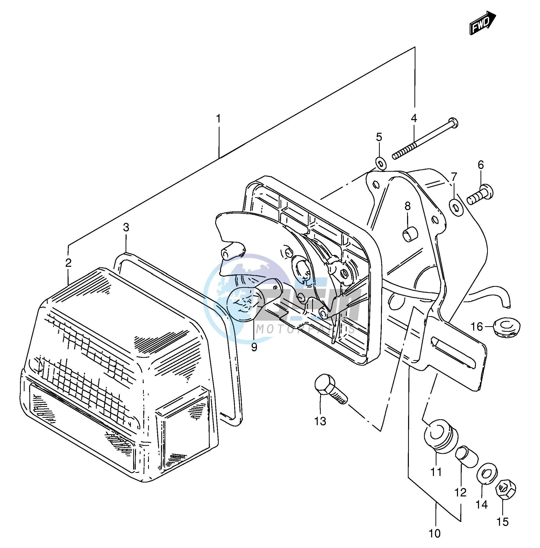 REAR COMBINATION (MODEL N R E30)