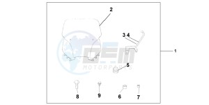 FJS400D SILVER WING drawing WINDSHIELD