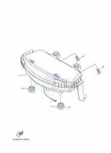 GPD125-A NMAX 125 (BV3D) drawing METER