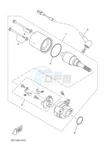 MT125 MT-125 (5D7C) drawing STARTING MOTOR