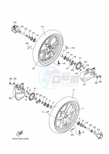 MWS155-A TRICITY 155 (BGD1) drawing FRONT WHEEL