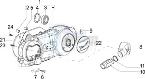 LX 125 4T ie E3 drawing Crankcase cover and cooling