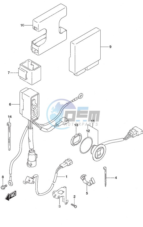 PTT Switch/Engine Control Unit High Thrust