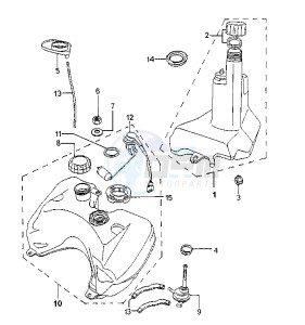 SPEEDFIGHT ARIA - 50 cc drawing FUEL TANK