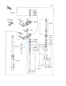 VN 750 A [VULCAN 750] (A10-A14) [VULCAN 750] drawing FRONT FORK