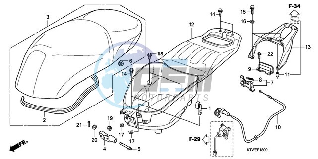 SEAT/LUGGAGE BOX