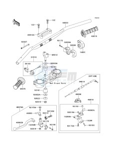 KX 250 N [KX250F](N2) N2 drawing HANDLEBAR