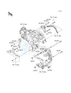 ZG 1400 A [CONCOURS 14 ABS] (8F-9F) A9F drawing ENGINE MOUNT