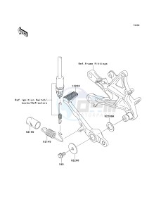 ZX 1000 D [NINJA ZX-10R] (D6F-D7FA) D7FA drawing BRAKE PEDAL_TORQUE LINK