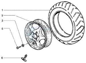 ET4 150 Leader drawing Front wheel