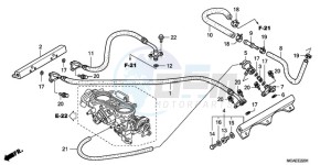 GL18009 Europe Direct - (ED / AB NAV) drawing THROTTLE BODY (TUBING)