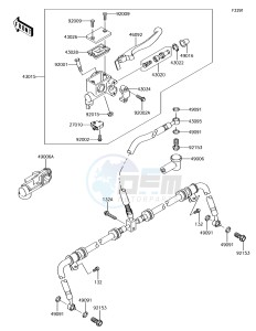 BRUTE FORCE 750 4x4i EPS KVF750HJF EU drawing Front Master Cylinder