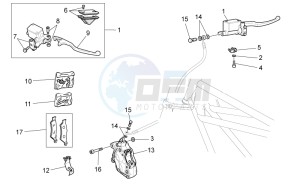 V7 II Racer ABS 750 drawing Front brake system