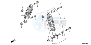 CB650FG CB650F 6ED - (6ED) drawing FRONT CUSHION