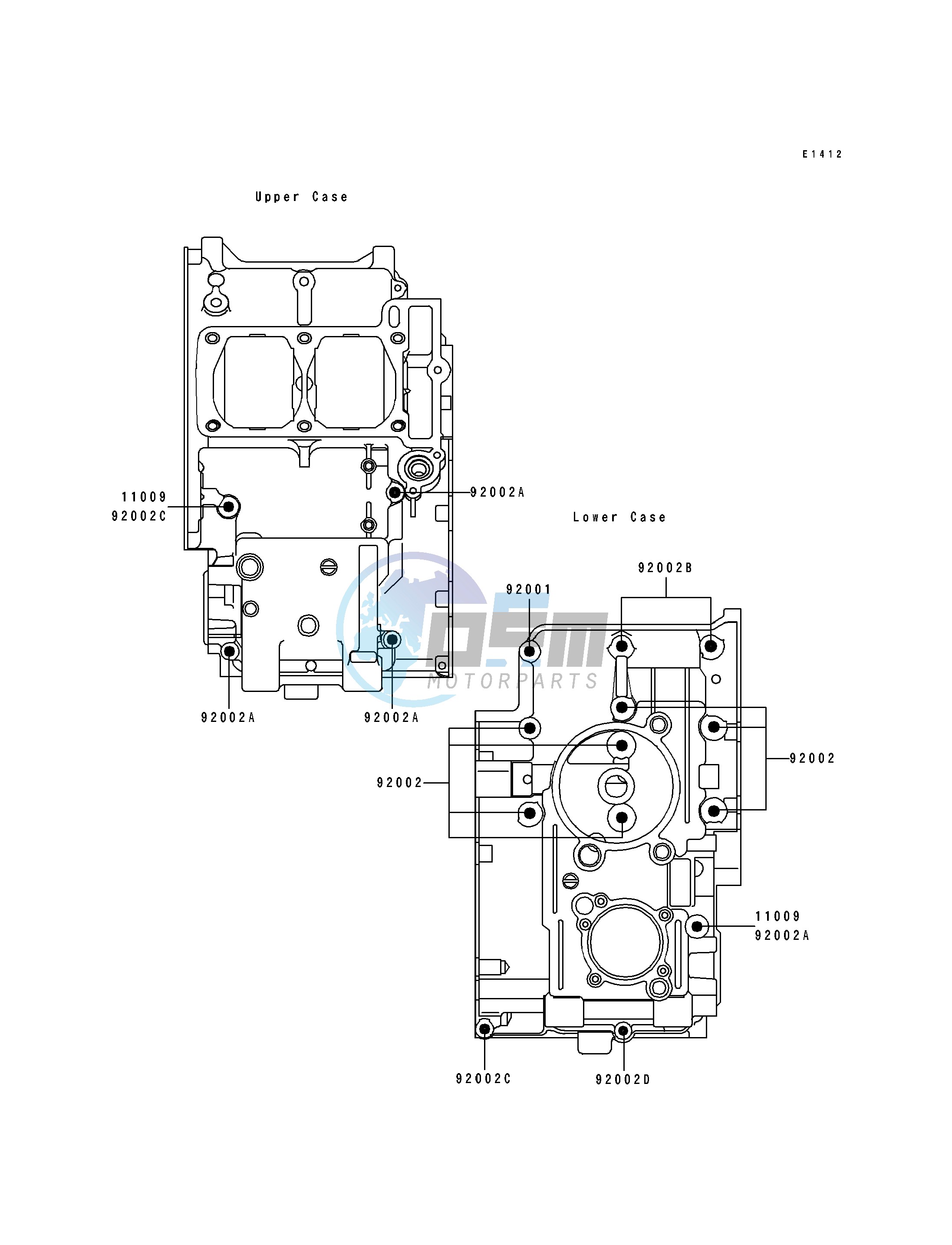 CRANKCASE BOLT PATTERN