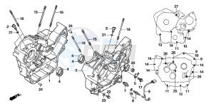 NT700V drawing CRANKCASE