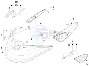 X Evo 250 Euro 3 drawing Front headlamps - Turn signal lamps