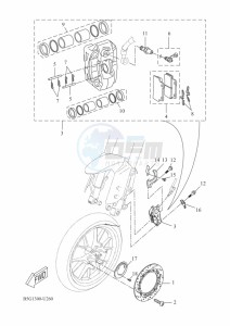 YZF125-A YZF-R125 (BGV2) drawing FRONT BRAKE CALIPER