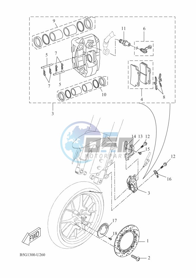 FRONT BRAKE CALIPER