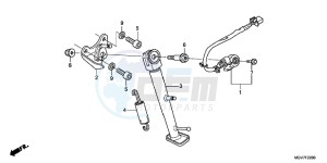 CBR600FAB CBR600F ABS E drawing STAND