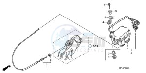 CBR1000RA9 France - (F / ABS CMF HRC MKH) drawing SERVO MOTOR