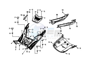 FIDDLE III 50 45KMH (L8) EU EURO4 drawing FLOOR PANEL /  FRAMECOVER