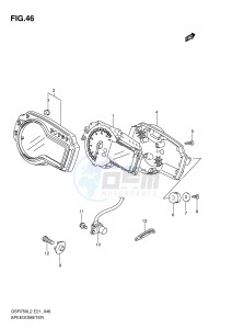 GSR750 (E21) drawing SPEEDOMETER (GSR750UEL2 E21)