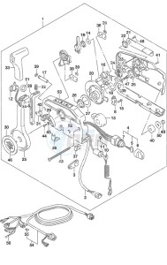 DF 9.9B drawing Remote Control w/Power Tilt