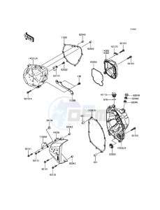 Z800 ABS ZR800BGF FR GB XX (EU ME A(FRICA) drawing Engine Cover(s)