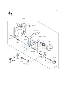 KL 650 B [TENGAI] (B2-B3) [TENGAI] drawing HEAD LAMP