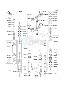 VN 2000 D [VULCAN 2000 LIMITED] (D1) D1 drawing FRONT FORK