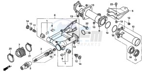 TRX500FM drawing SWINGARM