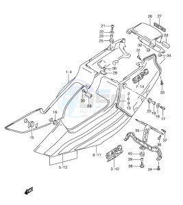 RGV250 (E24) drawing FRAME COVER (MODEL M)