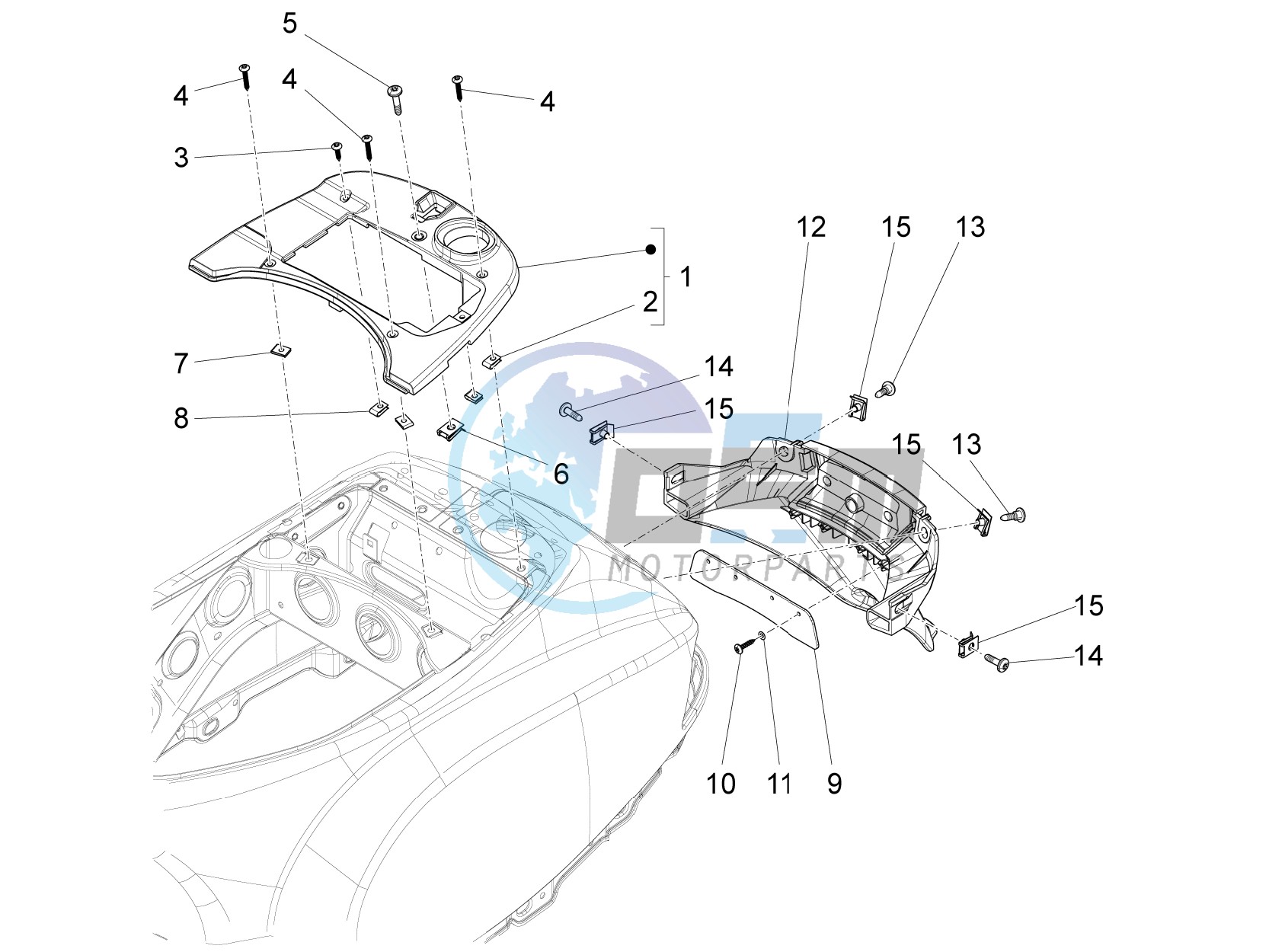 Rear cover - Splash guard