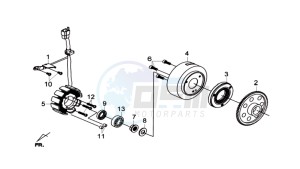 Joymax 300i ABS drawing MAGNETO / FLYWHEEL