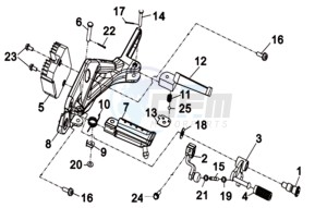 WOLF 300 (L8) EU EURO4 drawing STEP BAR  GEAR ASSY