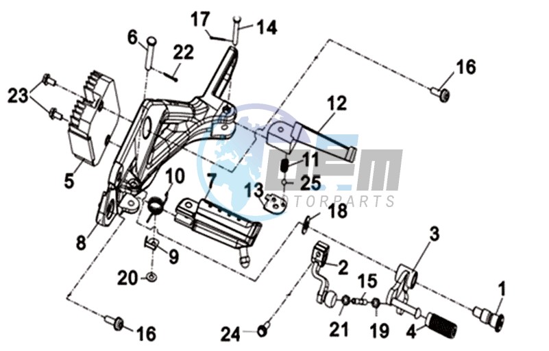 STEP BAR  GEAR ASSY