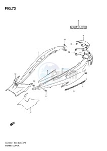 AN400 (E03) Burgman drawing FRAME COVER (AN400AL1 E33)